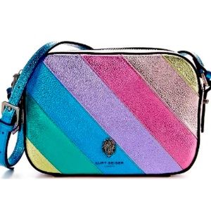 Kurt Geiger
Kensington Metallic Pastel Rainbow Crossbody Bag NWOT